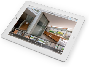 ipad_Best virtuelle 360° Tour Villa auf dem ipad erleben