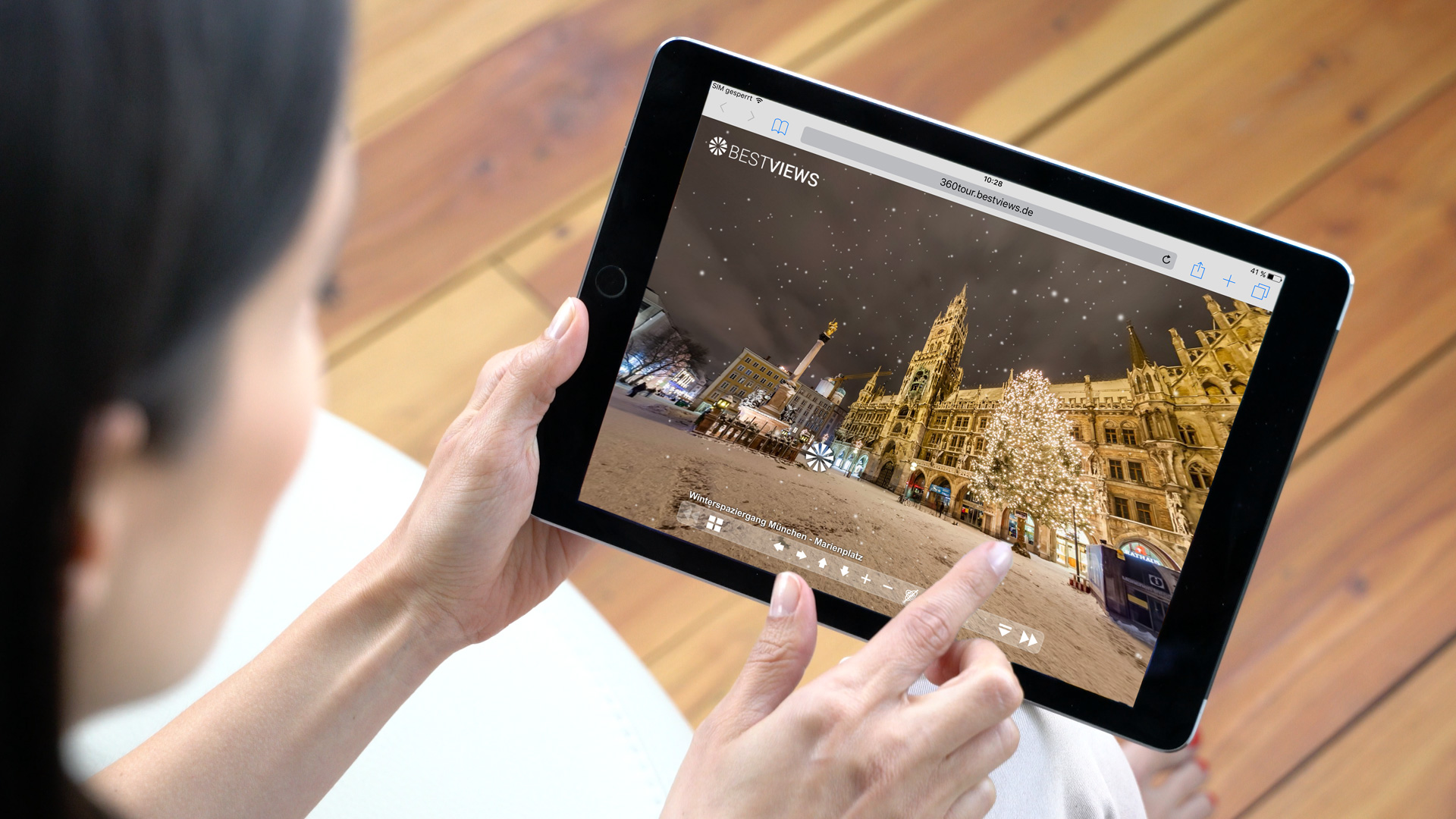 Bestviews-ipad-360-Grad-München 360 Grad München Rundgang im Winter
