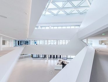 360° für Unternehmen HVB-Tower-Foyer-360°-Rundgang