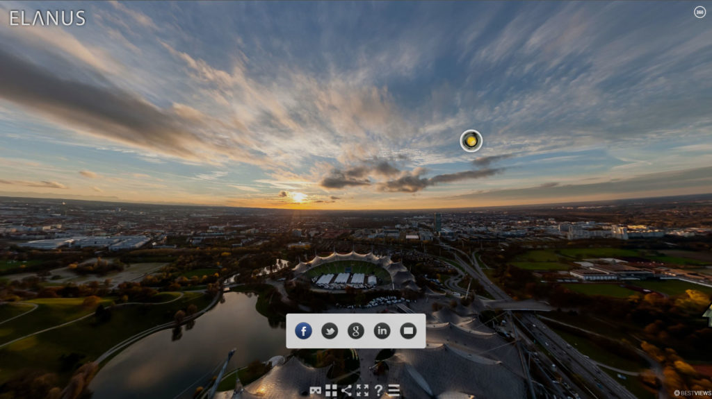 Bestviews360-popup-sharing-Elanus Sharing Funktion für Social Network