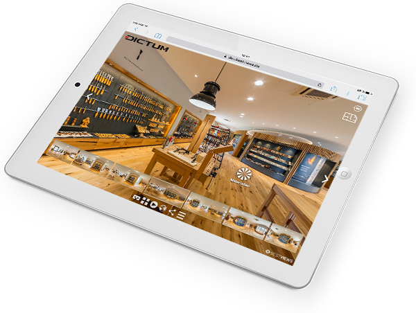 virtuelle Tour Dictum Tablet virtuelle Tour 360 Grad Dictum Plattling