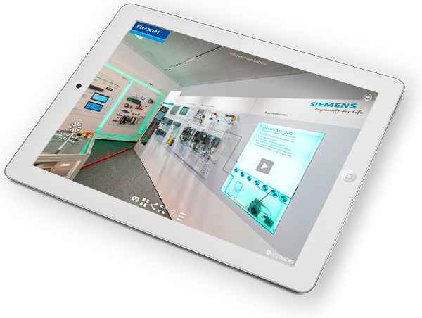 ipad Bestviews 360° Showroom Rexel Campus virtueller 360 CampusRexel iPad