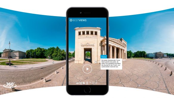 iphone-360-Grad-Tour-virtuelle-Propylaen-München virtuelle Propyläen in 360° erleben