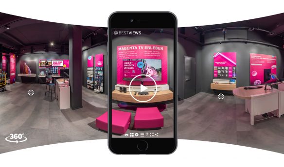 virtueller 360 Grad Shop Telekom mit dem Smartphone erleben virtueller 360 Grad Shop Telekom mit dem Smartphone erleben